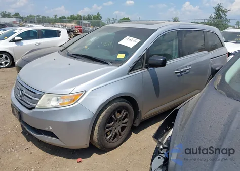 2012 Honda Odyssey Ex-L z USA, uszkodzony, nr VIN 5FNRL5H66CB093813